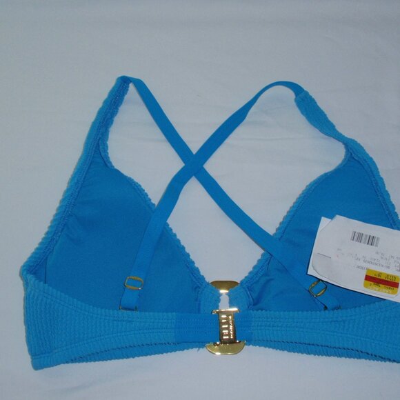 Bleu Rod Beattie Textured Ring Front Bra Sized Swimwear Bikini Top NWOT 34D - Picture 8 of 13